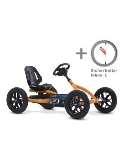 BERG Buddy B-Orange 2.0 BFR Pedal Gokart 24.20.60.03 + Sicherheitsfahne L!