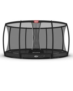 Trampolin BERG Champion InGround 430 Grau Airflow PRO + Safety Net Deluxe 35.44.91.04