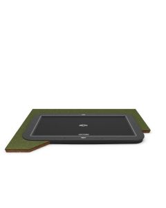 Trampolin BERG Ultim Elite FlatGround 500 Grau Airflow PRO + SPORTS Version ohne Sicherheitsnetz 32.41.25.32