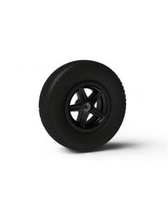 BERG Komplettrad 5 Speichen 400/140-8 Slick Links Schwarz - Für Race GTS XL und XXL Gokarts 43.42.00.92