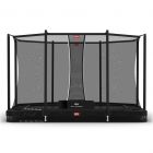Trampolin BERG Ultim Favorit InGround 330 Schwarz + Safety Net Comfort 32.23.63.40